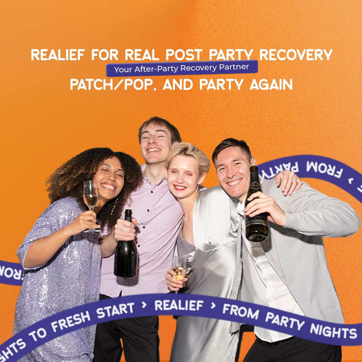 The Realief 60 Count Post Party Gummies – DHM, Milk Thistle & Electrolytes – Wellness Support – Strawberry Flavor – Wake Up Refreshed - dailyvitalstore