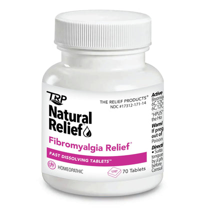 The Relief Products Natural Fibromyalgia Temporary Relief of Muscle Soreness Discomfot Tenderness Difficulty Moving & Joint Pain - 70ct - dailyvitalstore
