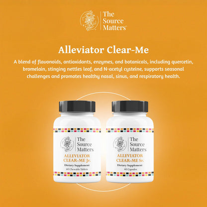 The Source Matters Alleviator Clear-ME SR Seasonal Allergy Relief and Immune Support | Quercetin, Bromelain, Stinging Nettles, NAC, and Vitamin C (40 Capsules) - dailyvitalstore