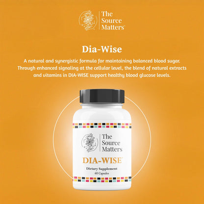 The Source Matters Dia-Wise Metabolic Health Supplement | Alpha Lipoic Acid, Cinnulin Capsules, Biotin, Chromium, Vanadyl Sulfate, Vitamin B for AMPK Activation (60 Count) - dailyvitalstore
