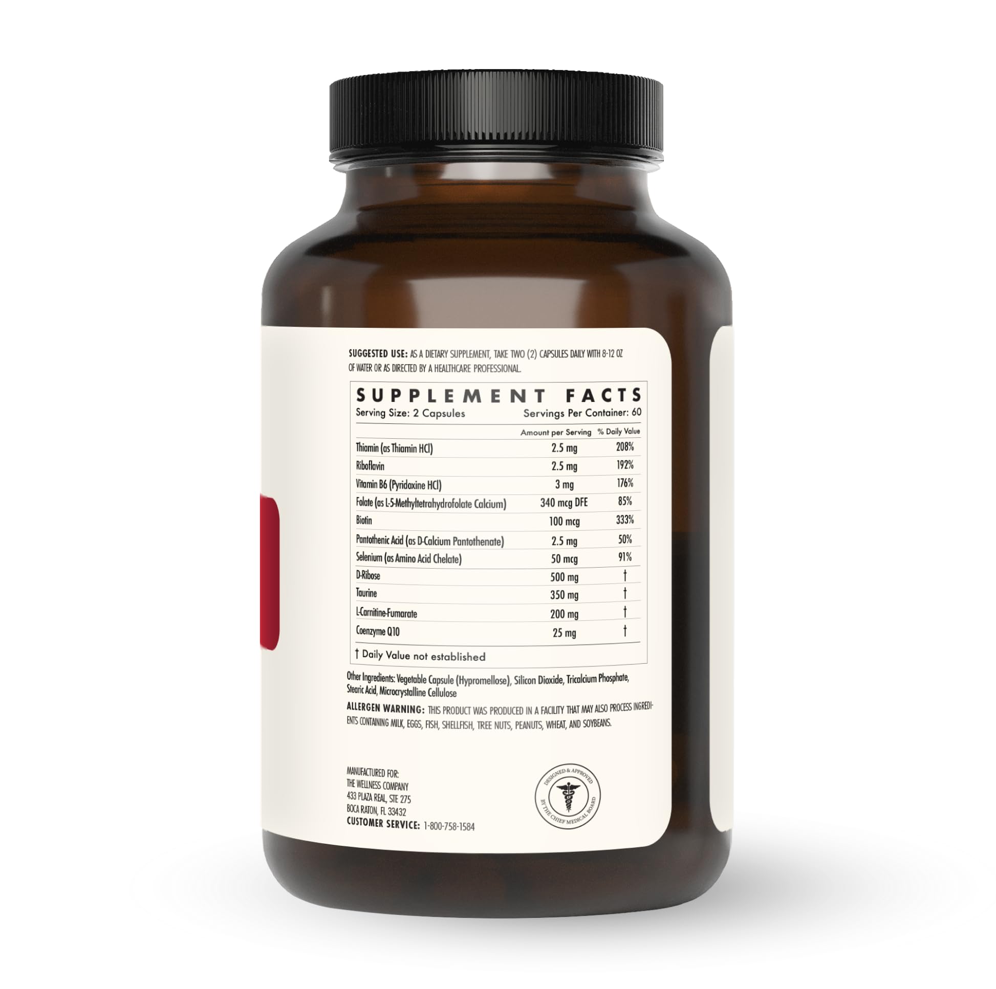 The Wellness Company Healthy Heart - Cardiovascular Strength, Blood Flow, Nitric Oxide Production & Healthy Cholesterol Levels | 120ct (2 Month Supply) - dailyvitalstore