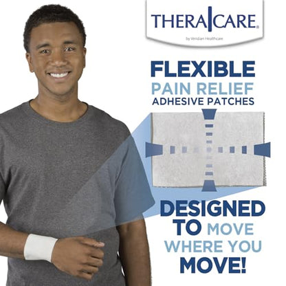 TheraCare Cold Hot Medicated Patch | 5% Menthol | Neck, Shoulder, Small Areas | 4.6” x 3.1” | 5-Count - dailyvitalstore