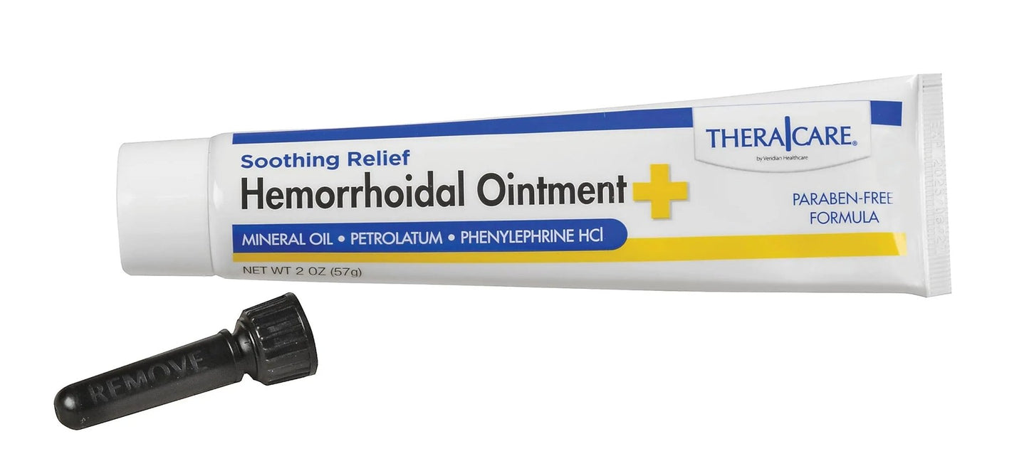 Thera|Care Hemorrhoidal Ointment | Soothes Itching and Burning | 1.0 oz | Hemorrhoid Symptom Relief | Fast Acting | Paraben-Free | Applicator Included - dailyvitalstore