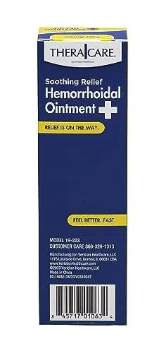 Thera|Care Hemorrhoidal Ointment | Soothes Itching and Burning | 1.0 oz | Hemorrhoid Symptom Relief | Fast Acting | Paraben-Free | Applicator Included - dailyvitalstore