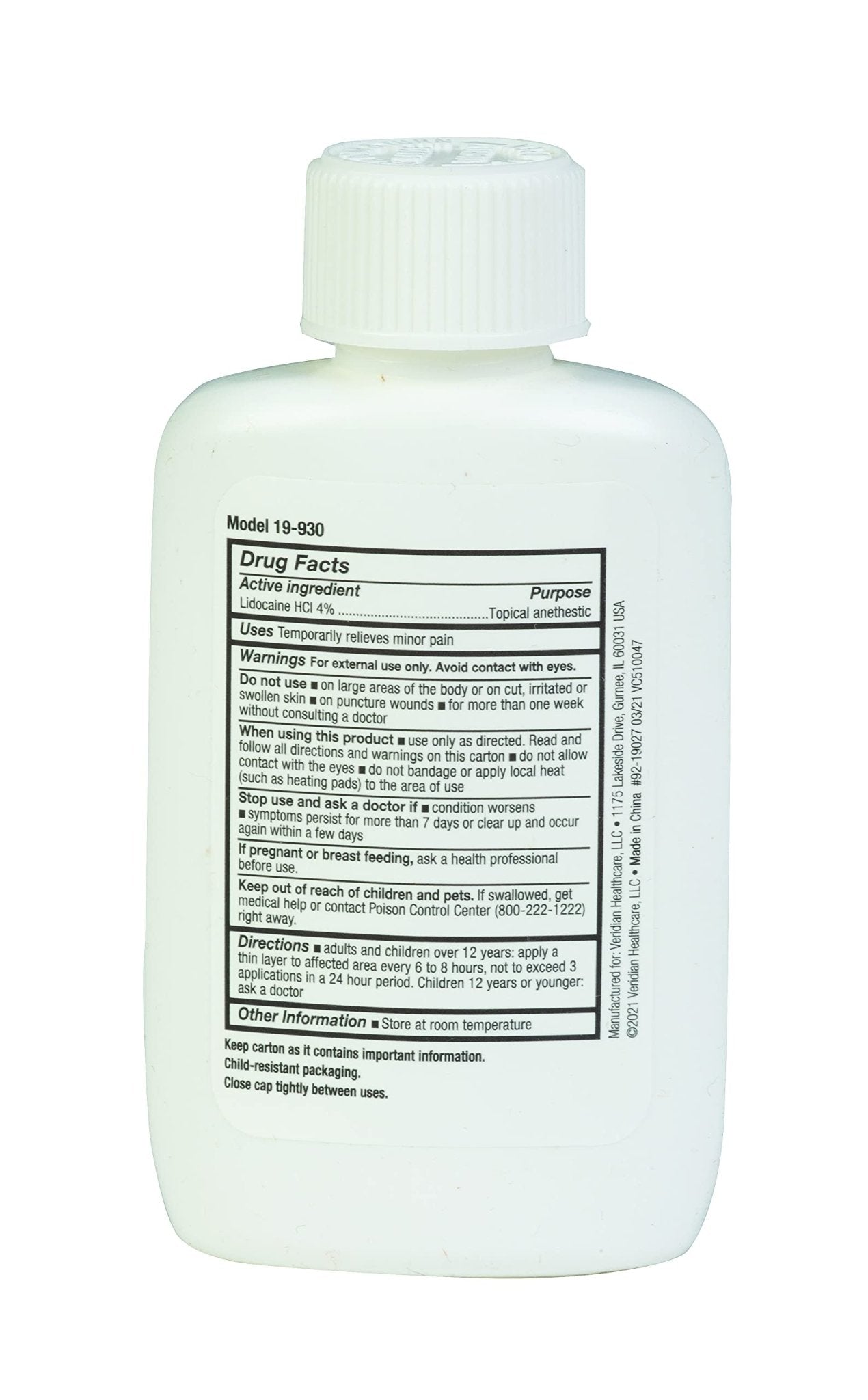 Thera|Care Maximum Strength OTC Lidocaine Cream | Numbs Away Pain | Long-Lasting Relief | Non-Greasy | 1.75 Oz - dailyvitalstore