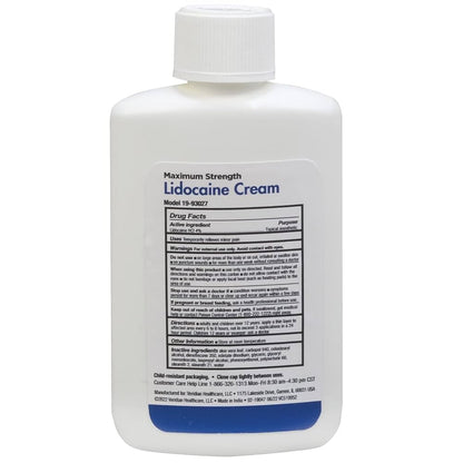 Thera|Care Maximum Strength OTC Lidocaine Cream | Numbs Away Pain | Long-Lasting Relief | Non-Greasy | 2.7 Oz - dailyvitalstore