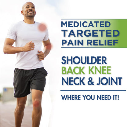 TheraCare Targeted Pain Relief Medicated Patch | Neck, Shoulder, Small Areas | 20-Count | 2.83” x 1.81” | Topical Analgesic | Camphor, Menthol, Methyl Salicylate | Gentle Adhesive - dailyvitalstore