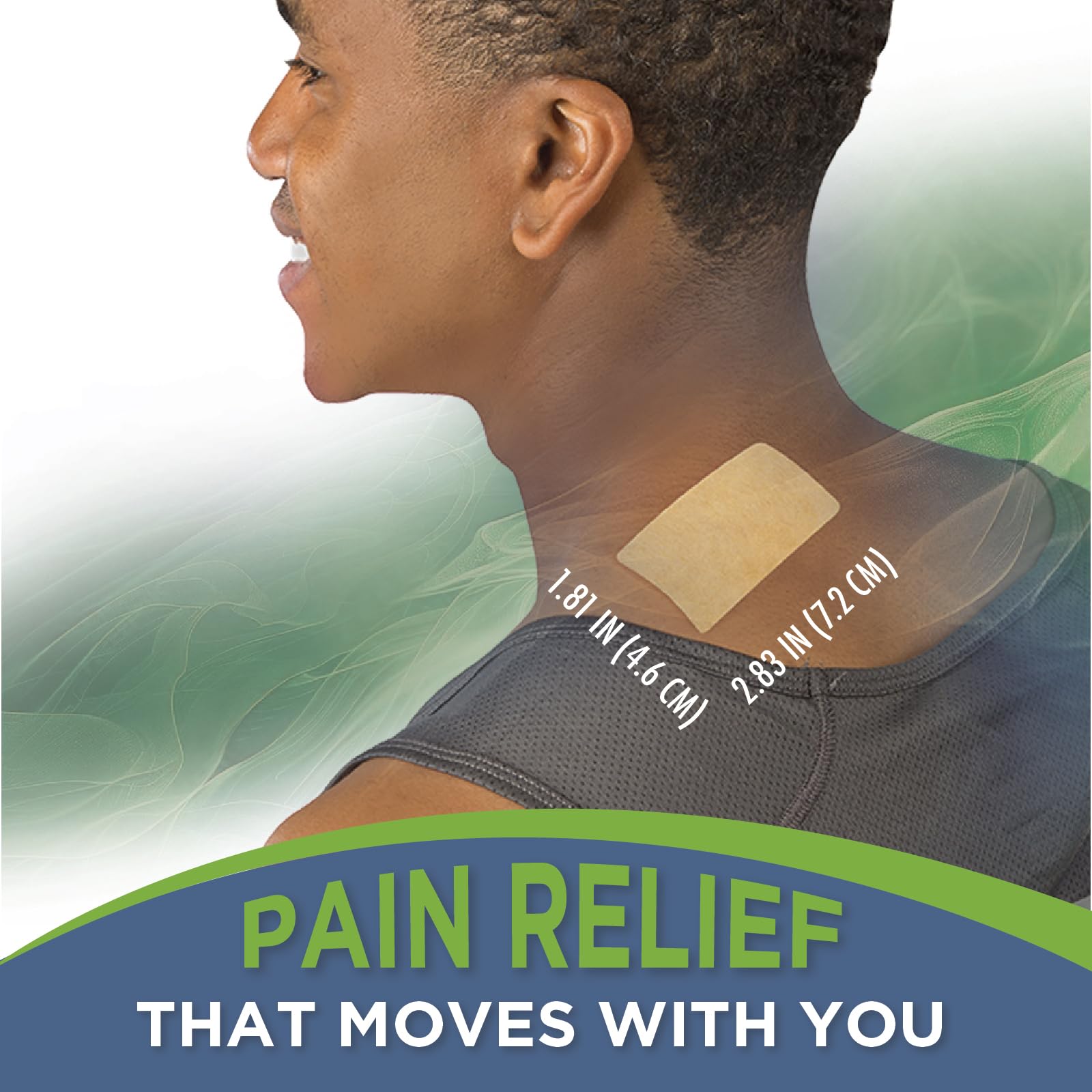 TheraCare Targeted Pain Relief Medicated Patch | Neck, Shoulder, Small Areas | 20-Count | 2.83” x 1.81” | Topical Analgesic | Camphor, Menthol, Methyl Salicylate | Gentle Adhesive - dailyvitalstore