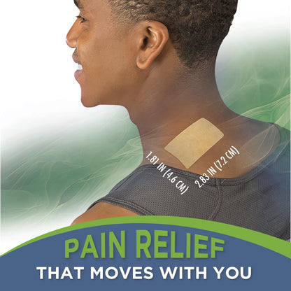 TheraCare Targeted Pain Relief Medicated Patch | Neck, Shoulder, Small Areas | 20-Count | 2.83” x 1.81” | Topical Analgesic | Camphor, Menthol, Methyl Salicylate | Gentle Adhesive - dailyvitalstore