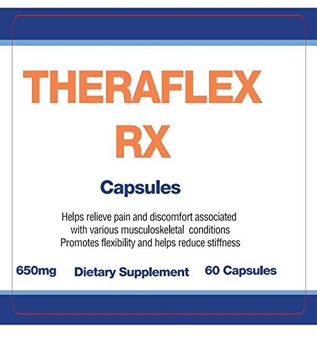 Theraflex RX® Capsules for Relief of Joint & Muscle Discomfort, Mobility and Healthy Inflammation Response with Patented Curcuwin® Turmeric Extract, Boswellia, Ashwaganda, 60 Capsules - dailyvitalstore