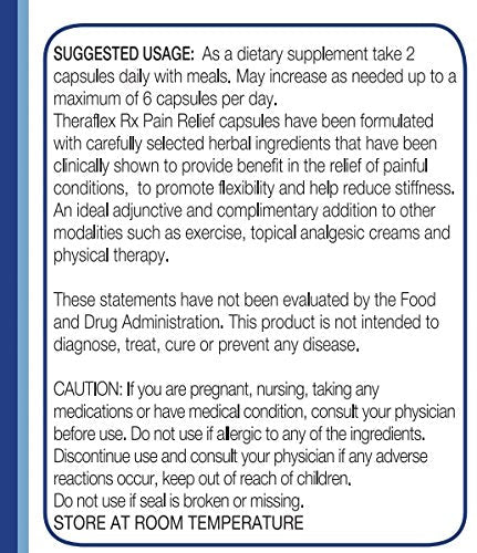Theraflex RX® Capsules for Relief of Joint & Muscle Discomfort, Mobility and Healthy Inflammation Response with Patented Curcuwin® Turmeric Extract, Boswellia, Ashwaganda, 60 Capsules - dailyvitalstore