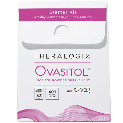 Theralogix Ovasitol Inositol Powder – 7-Day Starter Kit | Premium Inositol Supplement for Women | 40:1 Ratio Myo & D-Chiro Inositol - dailyvitalstore