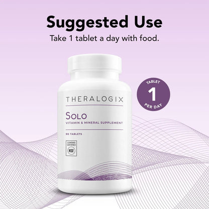 Theralogix Solo Multivitamin & Multimineral Supplement Without Iron - 90-Day Supply - Iron-Free Multivitamin - dailyvitalstore