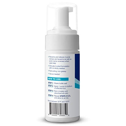 Theraworx Fast-Acting Foam for Foot Cramp Relief with Magnesium Sulfate - 3.4 Fl Oz - 1 Count - dailyvitalstore