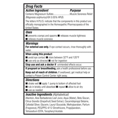 Theraworx Fast-Acting Foam for Foot Cramp Relief with Magnesium Sulfate - 3.4 Fl Oz - 1 Count - dailyvitalstore