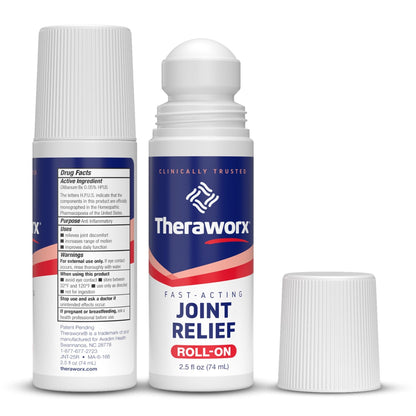 Theraworx Fast-Acting Joint Relief Roll-On Joint Discomfort & Inflammation Relief - 2.5 Oz - 2 Count - dailyvitalstore