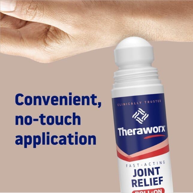 Theraworx Fast-Acting Joint Relief Roll-On Joint Discomfort & Inflammation Relief - 2.5 Oz - 2 Count - dailyvitalstore