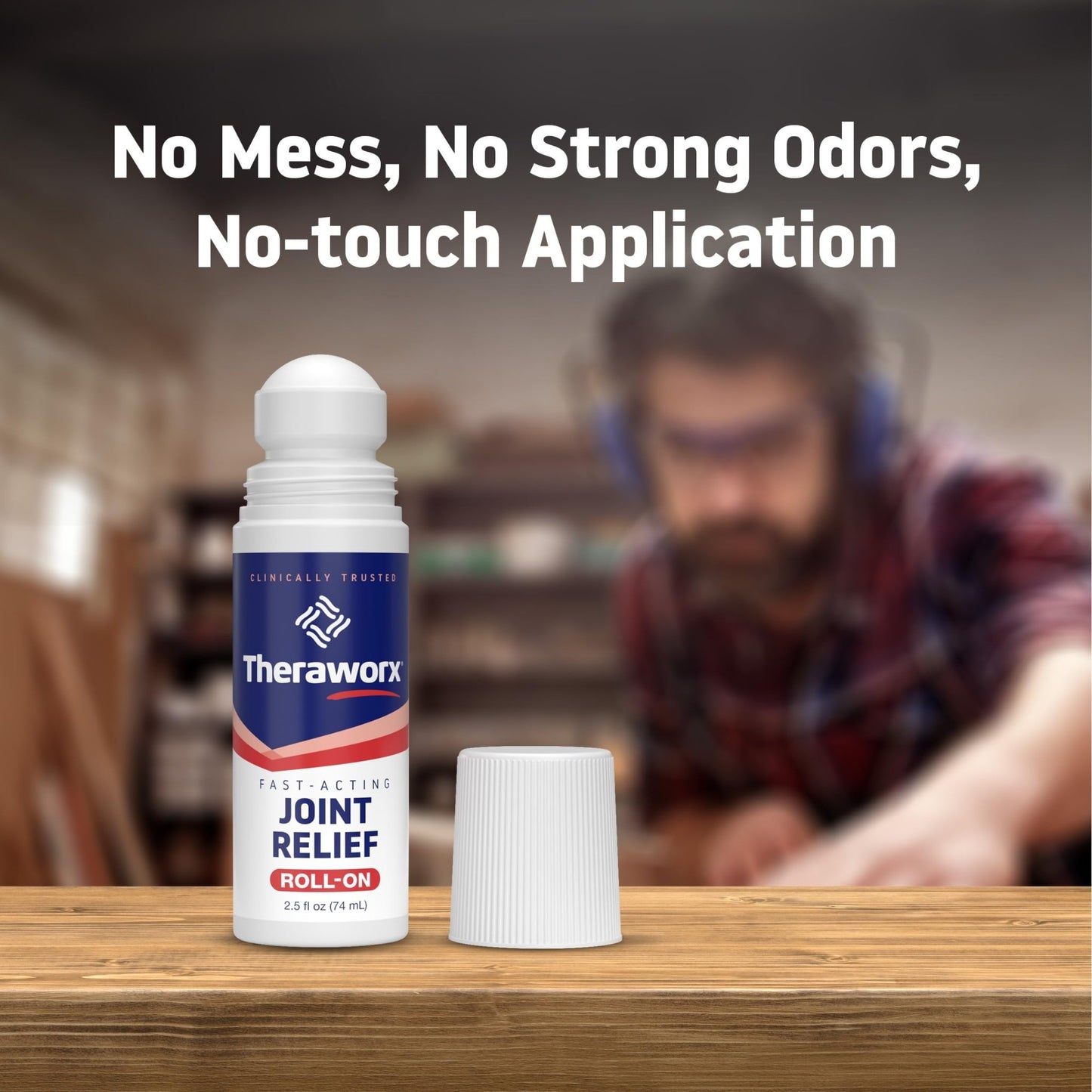 Theraworx Fast-Acting Joint Relief Roll-On Joint Discomfort & Inflammation Relief - 2.5 Oz - 2 Count - dailyvitalstore