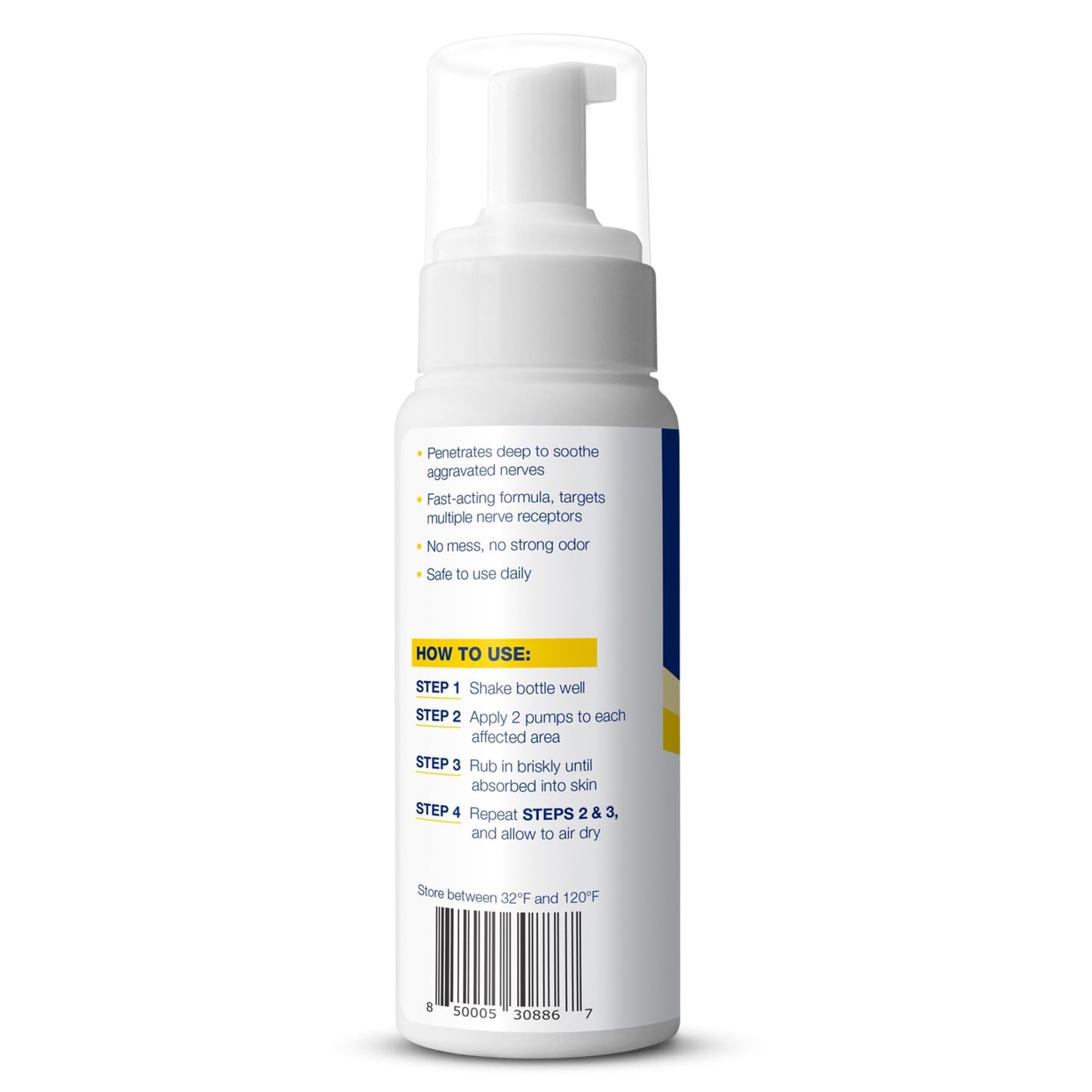 Theraworx Fast-Acting Nerve Relief Foam Aggravated Nerve Discomfort Relief - 7.1 oz - 1 Count - dailyvitalstore