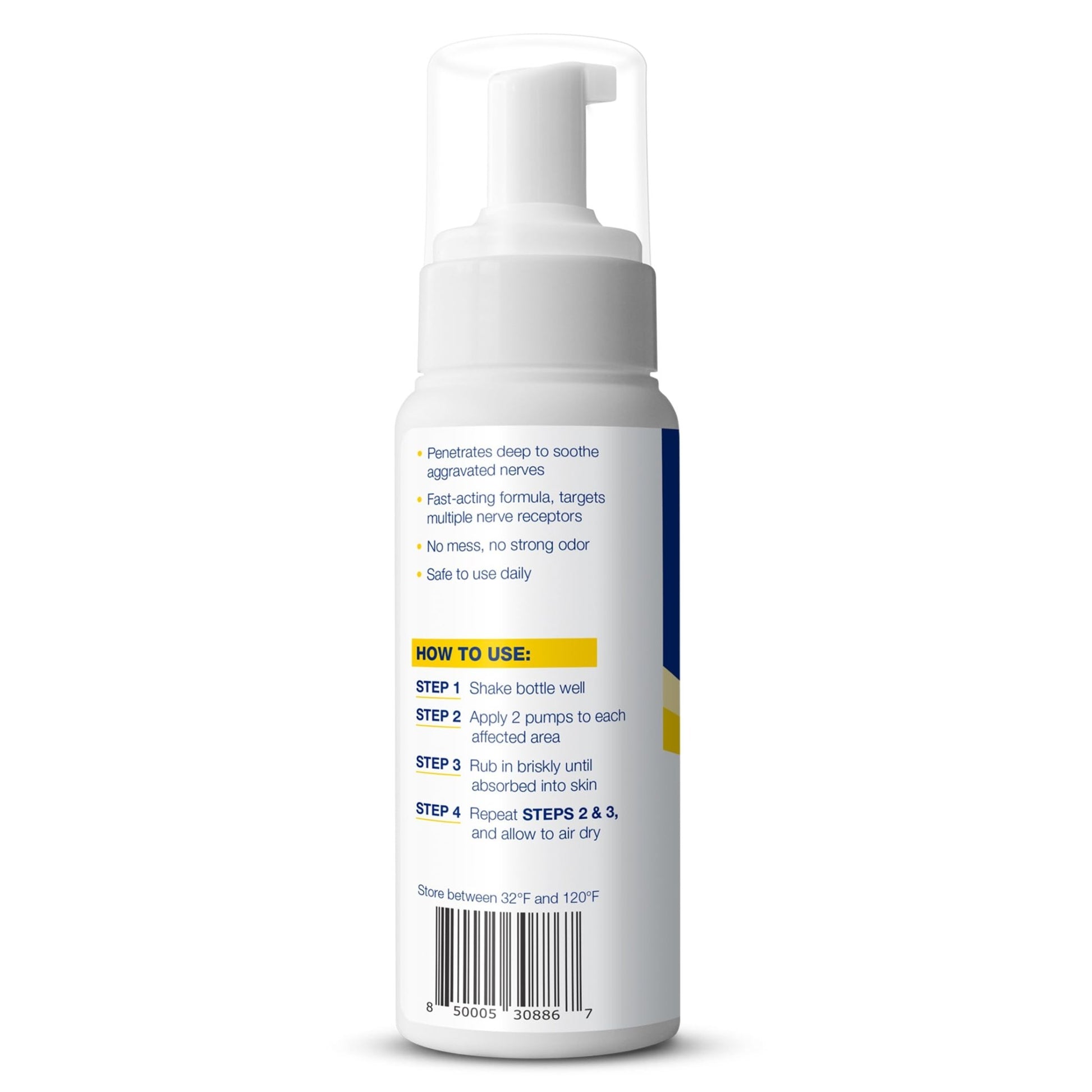 Theraworx Fast-Acting Nerve Relief Foam Aggravated Nerve Discomfort Relief - 7.1 oz - 1 Count - dailyvitalstore