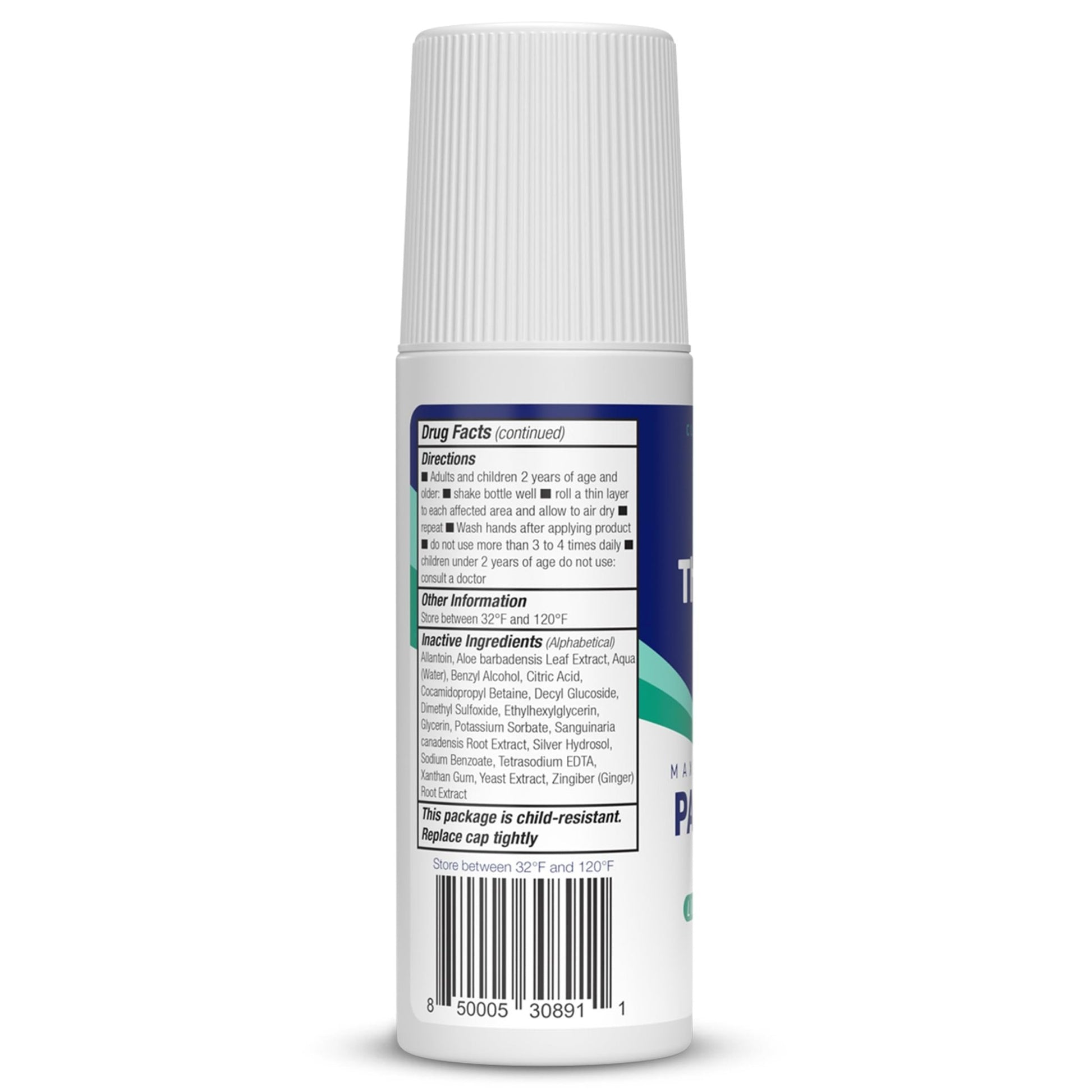 Theraworx Maximum Strength Pain Relief Roll-On with Lidocaine, Fast-Acting - 2.5 Oz - 1 Count - dailyvitalstore