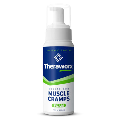 Theraworx Relief Fast-Acting Foam for Leg Cramps, Foot Cramps and Muscle Soreness, 7.1 Oz. (Pack of 6) - dailyvitalstore