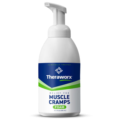 Theraworx Relief for Muscle Cramps Foam Fast-Acting Muscle Spasm, Leg Soreness with Magnesium Sulfate - 17.1 oz - 1 Count - dailyvitalstore