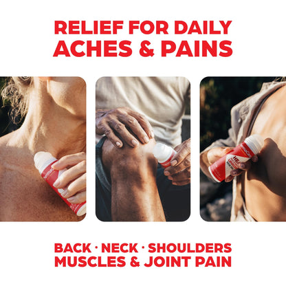 ThermaCare Heat + Max Strength 4% Lidocaine Roll-On - Dual Action Pain Relief with Patented Heatwave Technology - Targeted No-Mess Relief for Back, Neck, Muscles, & Joints - dailyvitalstore