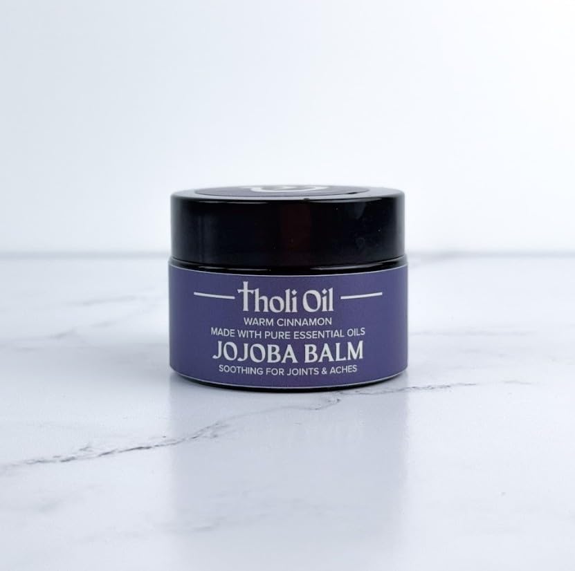 tHOli Plantar Fasciitis Relief Balm – Jojoba Cream with Cinnamon, Cassia, Spikenard & Hyssop – Soothes Heels, Supports Joints & Skin Repair (1oz) - dailyvitalstore