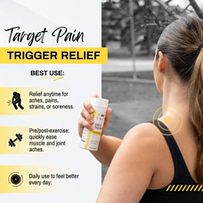 TIDL Cryotherapy Pain Relief Spray, 3 Oz (Pack of 2) Max Strength for Fast-Acting Muscle, Joint & Neck Pain Relief, Plant-Based Menthol & Camphor Pain Reliever, Quick Drying Formula - dailyvitalstore