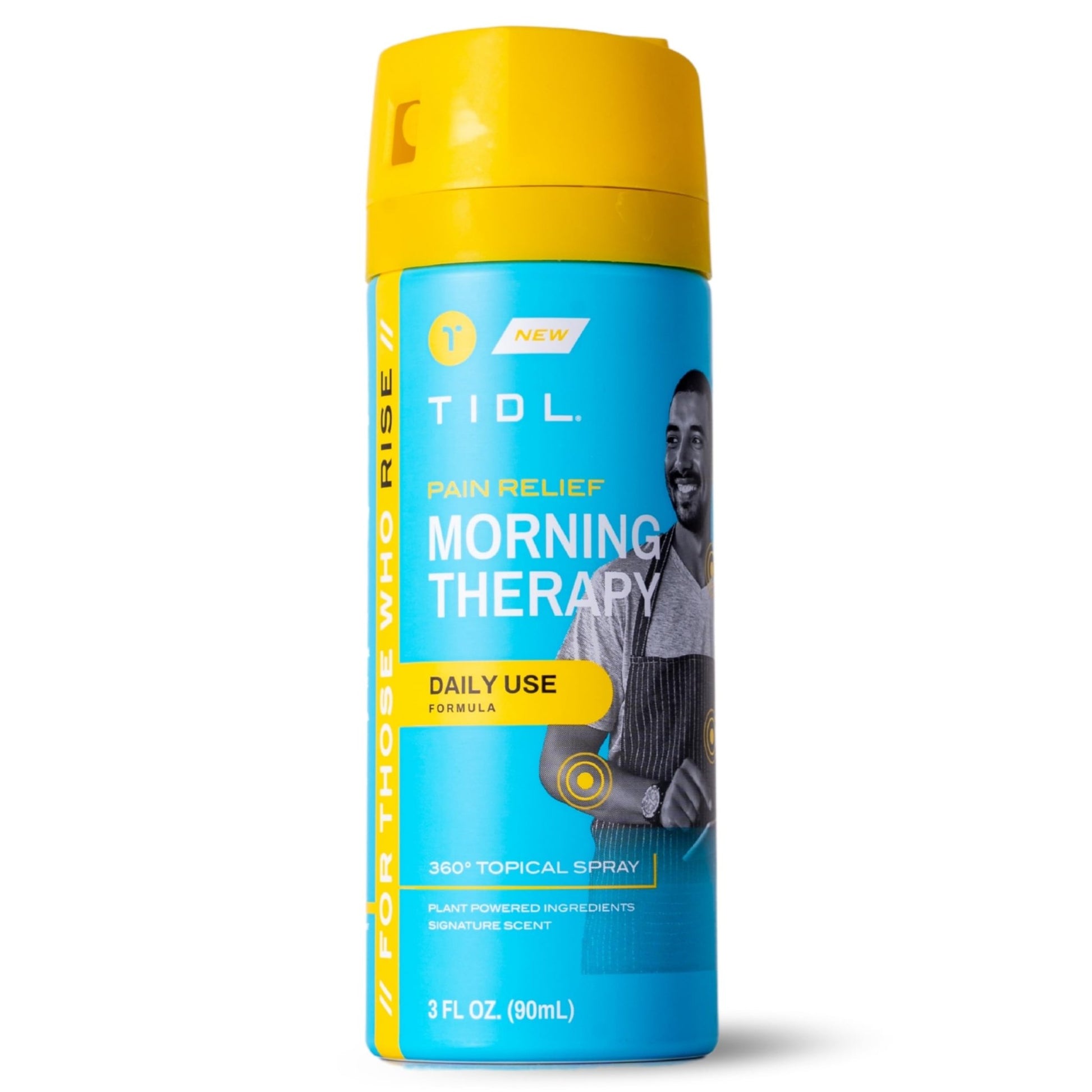 TIDL Pain Relief Spray, 3 Oz, Refreshing Morning Therapy for Muscle, Joint & Neck Pain Relief, Energizing, Plant-Based Menthol & Camphor Pain Reliever, Quick Drying Formula - dailyvitalstore