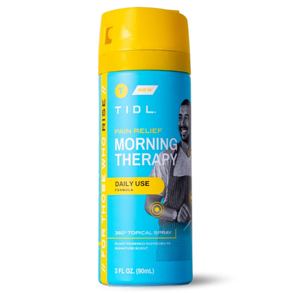 TIDL Pain Relief Spray, 3 Oz, Refreshing Morning Therapy for Muscle, Joint & Neck Pain Relief, Energizing, Plant-Based Menthol & Camphor Pain Reliever, Quick Drying Formula - dailyvitalstore