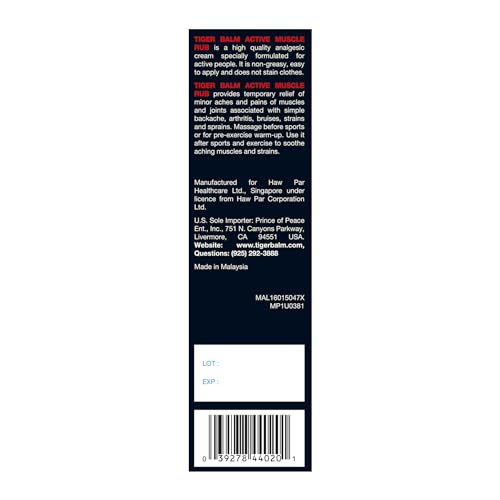 Tiger Balm Muscle Rub, 2-Ounce Tubes (Pack of 6) - dailyvitalstore