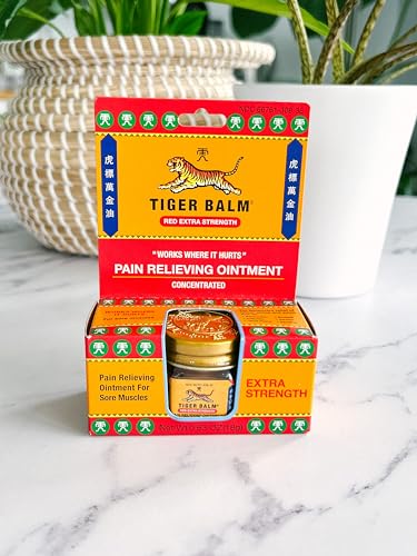 Tiger Balm Pain Relieving Ointment, Extra Strength, 0.63 Ounces (Pack of 3) - dailyvitalstore
