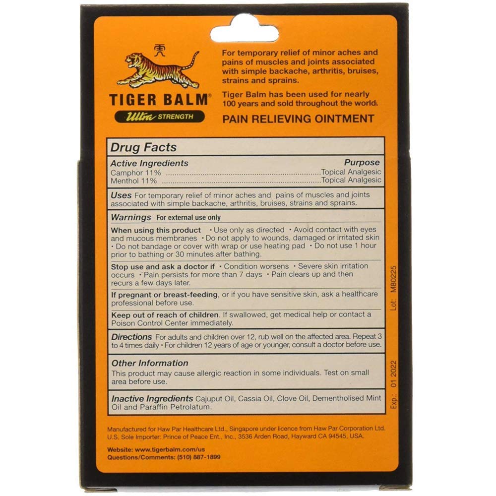 Tiger Balm Sport Rub Pain Relieving Ointment, Ultra Strength 1.70 oz (Pack of 3) - dailyvitalstore