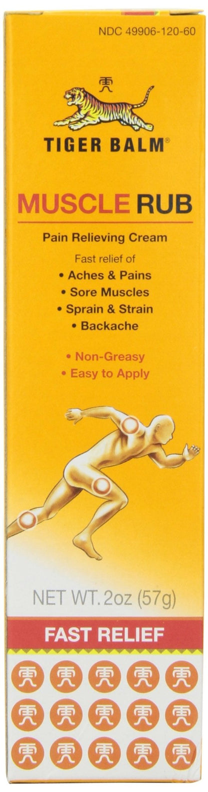 Tiger Muscle Rub Topical Analgesic Cream 2 Ounces (57 g) (Pack of 4) - dailyvitalstore