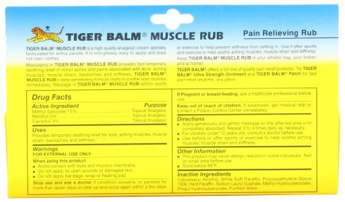Tiger Muscle Rub Topical Analgesic Cream 2 Ounces (57 g) (Pack of 4) - dailyvitalstore