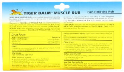 Tiger Muscle Rub Topical Analgesic Cream 2 Ounces (57 g) (Pack of 4) - dailyvitalstore