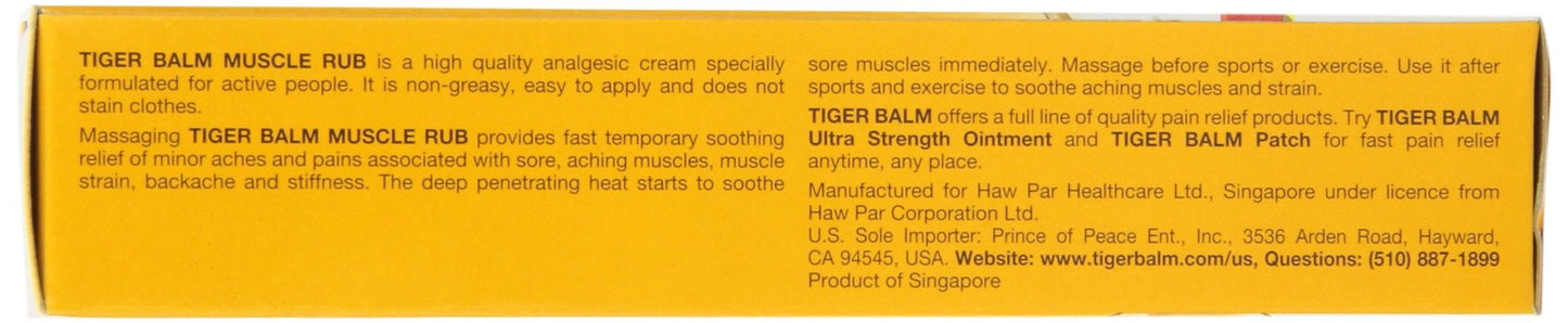 Tiger Muscle Rub Topical Analgesic Cream 2 Ounces (57 g) (Pack of 4) - dailyvitalstore