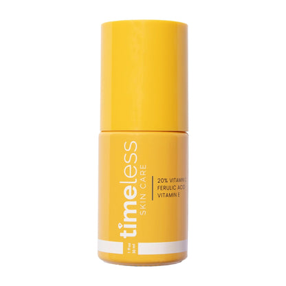 Timeless Skin Care Vitamin C Serum with Vitamin E & Ferulic Acid - Brightening Serum - for Oily & Dry Skin - Fragrance-Free - 1 oz - dailyvitalstore