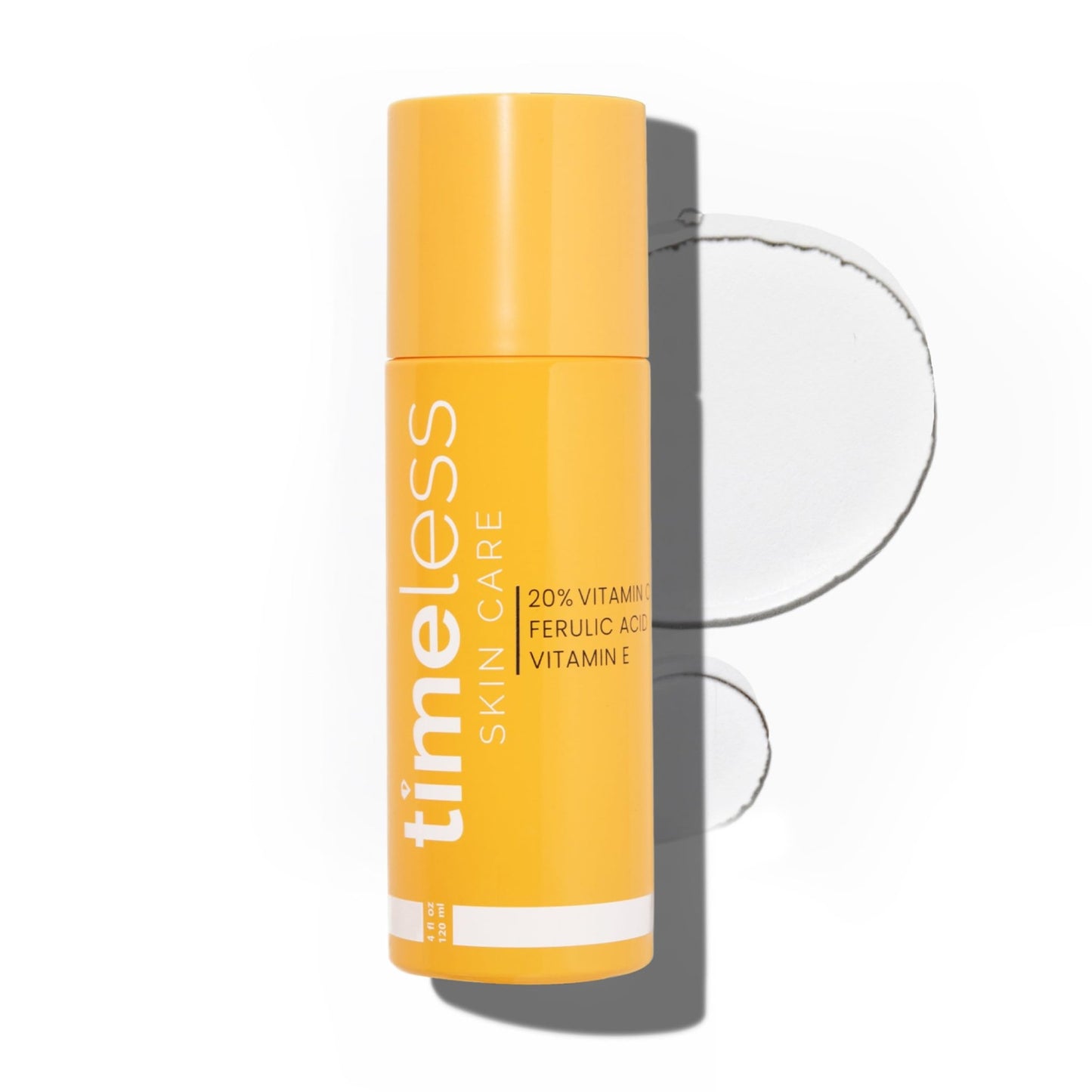 Timeless Skin Care Vitamin C Serum with Vitamin E & Ferulic Acid - Brightening Serum - for Oily & Dry Skin - Fragrance-Free - 4 oz - dailyvitalstore