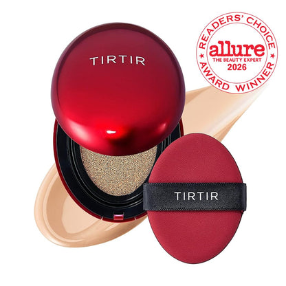 TIRTIR Mask Fit Red Cushion Foundation | Full coverage, Weightless, Skin fit, Satin Glow Finish, Korean Makeup BB Foundation, beauty, Tattoo cover up, Buildable (23N Sand, 0.63 Fl Oz) - dailyvitalstore