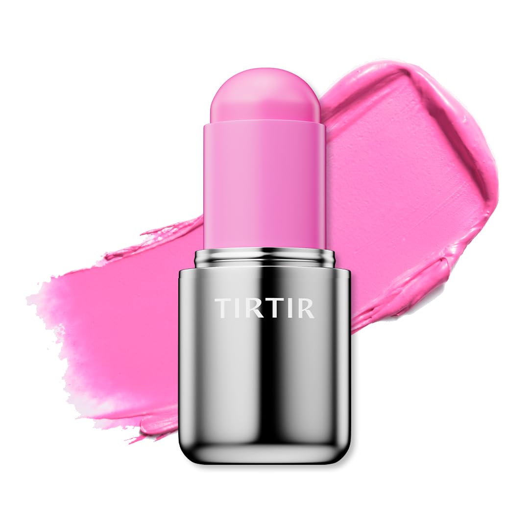 TIRTIR Mood Glider Lip & Blush Stick | Multi Use for Lip and Cheek with Creamy Buildable Texture and Natural Glow Color 06 Fuchsia Flash, 0.13Oz - dailyvitalstore