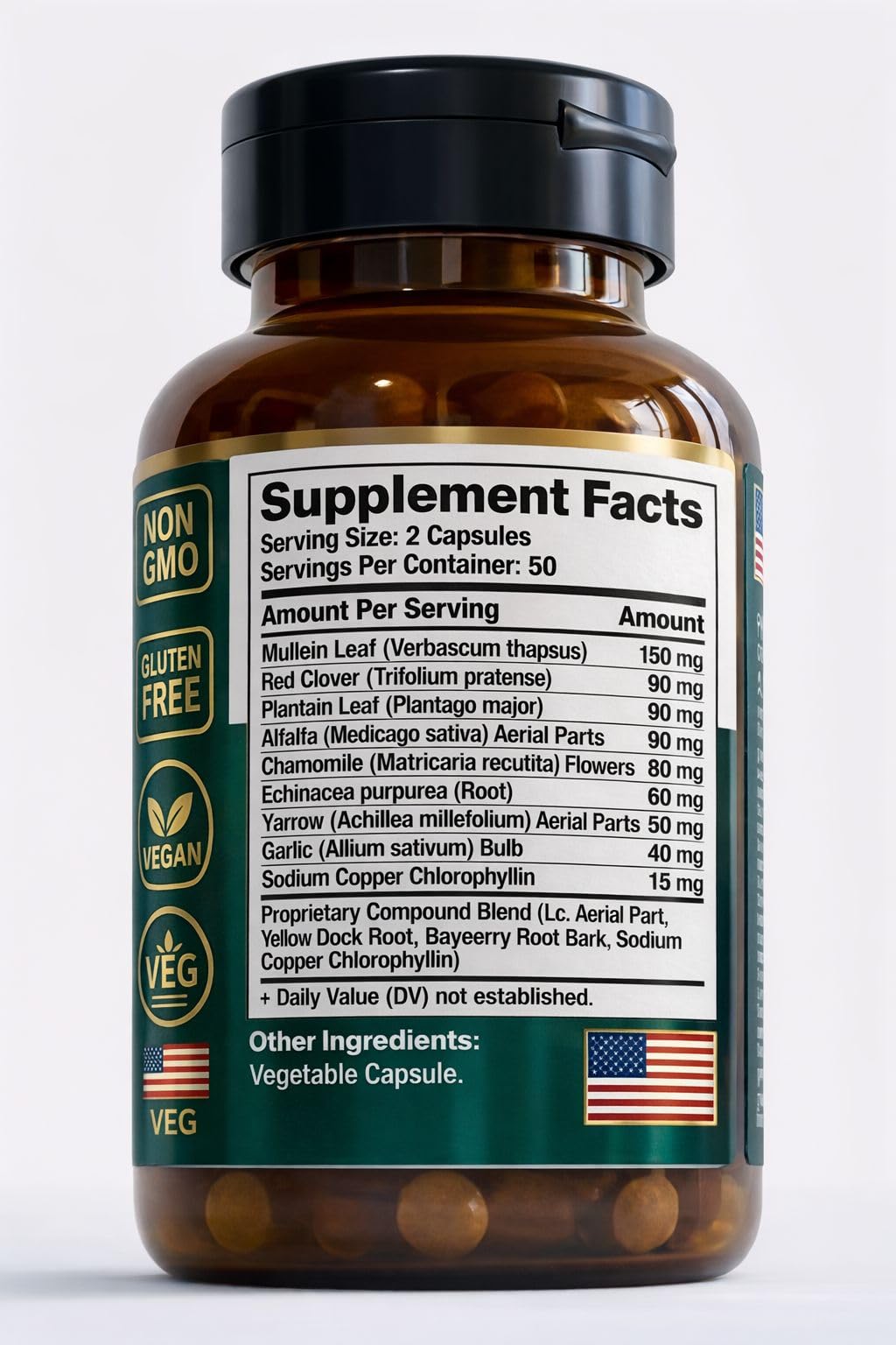TitanVex Lymphaid - Lymphatic Drainage Supplement 100 Vegan Capsules, Herbal Lymphatic Support with Echinacea and Dandelion, Antioxidant, Respiratory and Urinary Wellbeing - dailyvitalstore