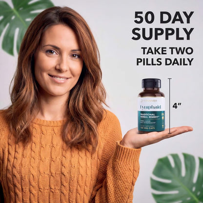TitanVex Lymphaid - Lymphatic Drainage Supplement 100 Vegan Capsules, Herbal Lymphatic Support with Echinacea and Dandelion, Antioxidant, Respiratory and Urinary Wellbeing - dailyvitalstore