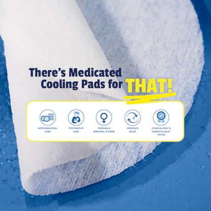 T.N. Dickinson’s Medicated Cooling Pads with Witch Hazel and Aloe | Hemorrhoid Treatment, Postpartum Care, Feminine & Rectal Relief | 100 Rounds - dailyvitalstore