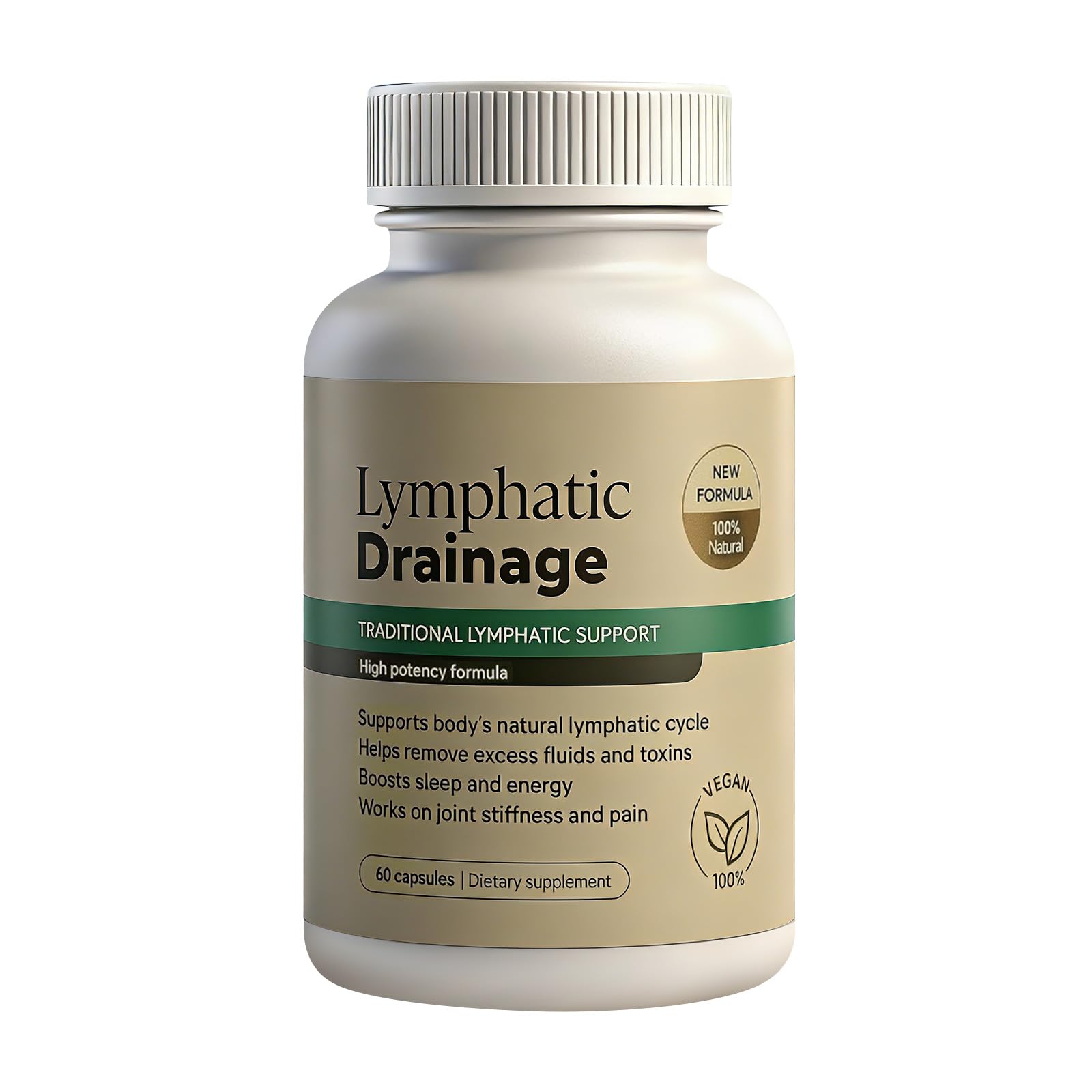 Tnaasmais Lymphatic Drainage Capsules, New Maximum Potency Formula with Dandelion Extract, Lymphatic Drainage Supplement for Fast-Absorbing, Immune Boost, Natural Ingredients, Vegan, 60 Capsules - dailyvitalstore