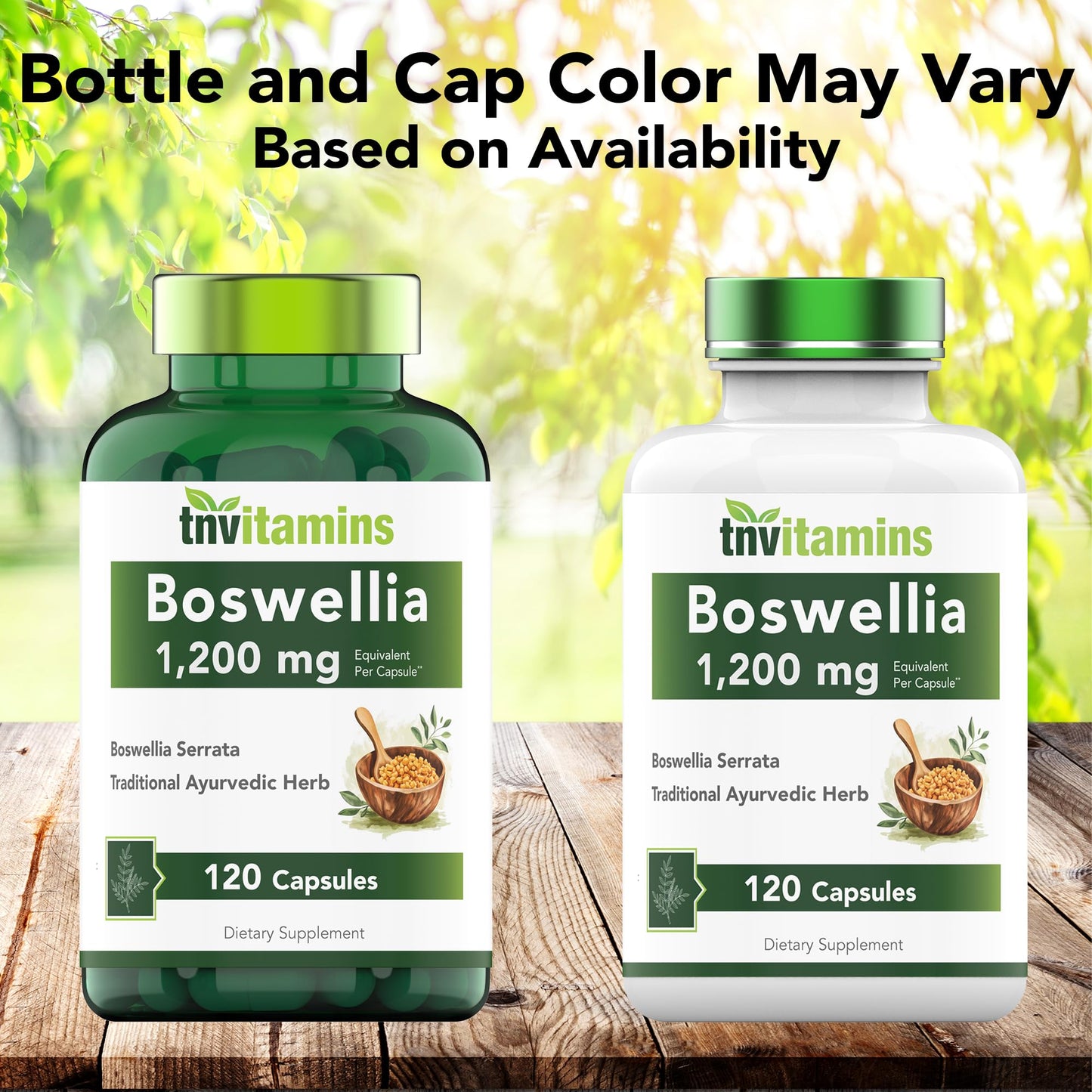 tnvitamins Boswellia Extract Capsules, 120 Count | 1,200 mg Per Capsule | 65% Boswellic Acids + 10:1 Concentrated Extract | Boswellia Serrata - dailyvitalstore