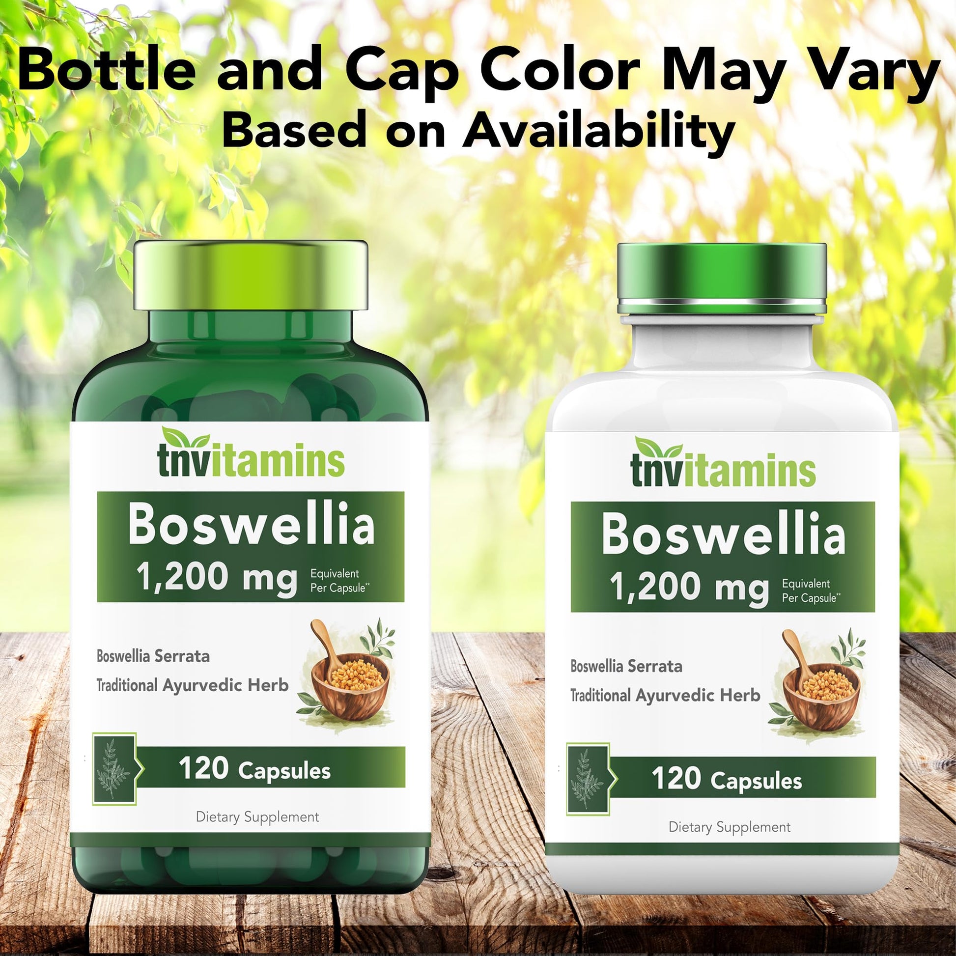 tnvitamins Boswellia Extract Capsules, 120 Count | 1,200 mg Per Capsule | 65% Boswellic Acids + 10:1 Concentrated Extract | Boswellia Serrata - dailyvitalstore