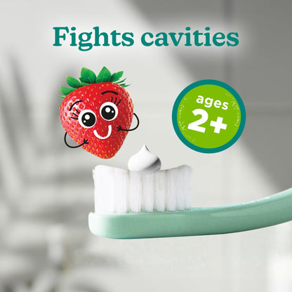 Tom’s of Maine Natural Kids Fluoride Toothpaste, 3 Pack, For Kids Ages 2 and Up, Great Toddler Toothpastes, No Artificial Flavors, Dyes - dailyvitalstore